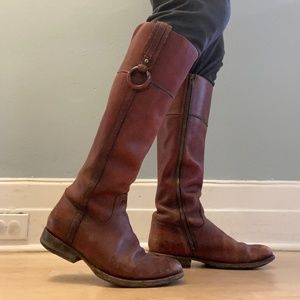 Frye leather knee-high boots